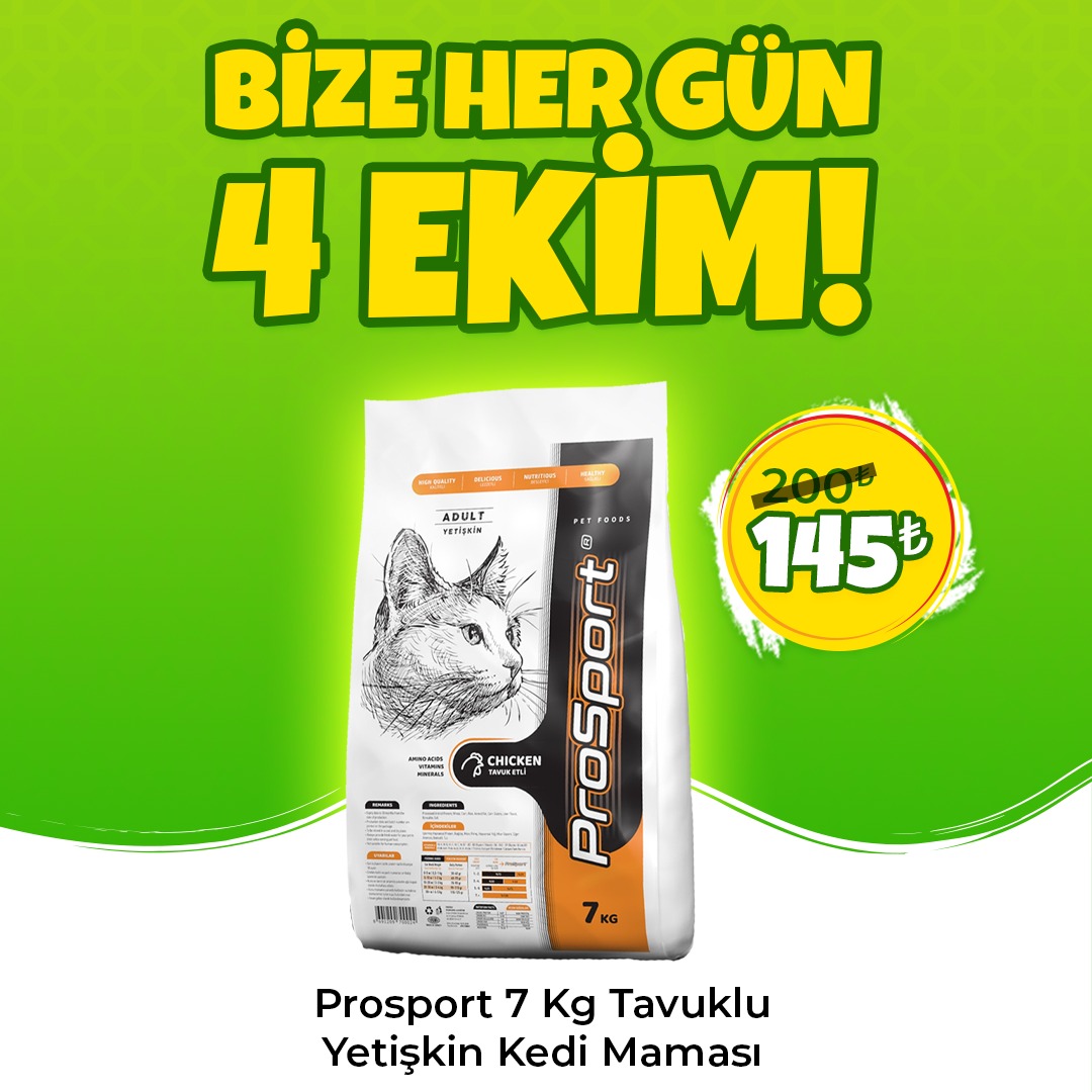 Prosport 7 Kg Tavuklu Yetişkin Kedi Maması