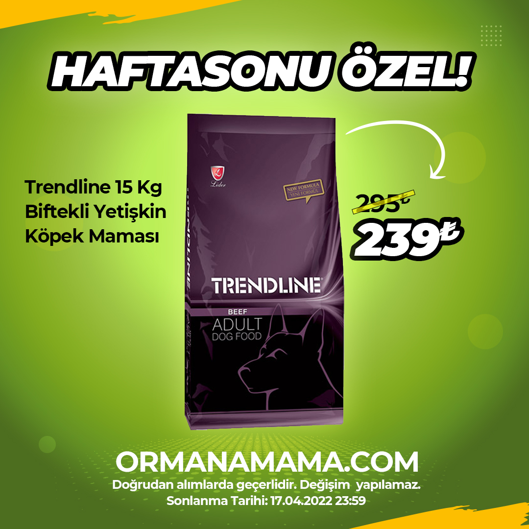 Trendline 15 Kg Biftekli Yetişkin Köpek Maması