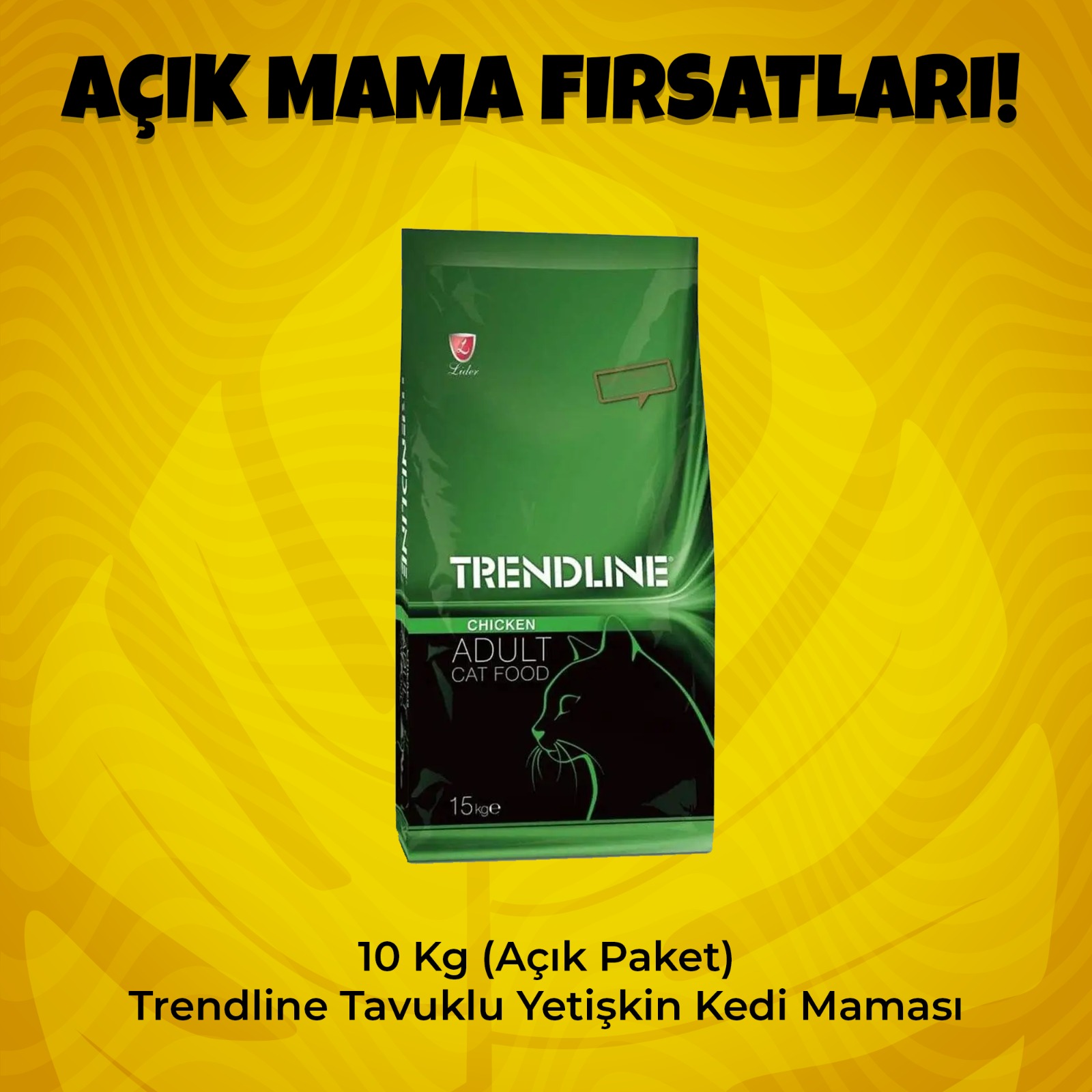 10 Kg (Açık Paket) Trendline Tavuklu Yetişkin Kedi Maması