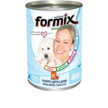 Formix Kuzu Parça Etli Yavru Köpek Konservesi 400gr x 24 Adet