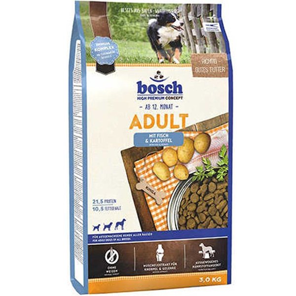 Bosch Adult Glutensiz Somon Balıklı Patatesli Yetişkin Köpek Maması 3 Kg