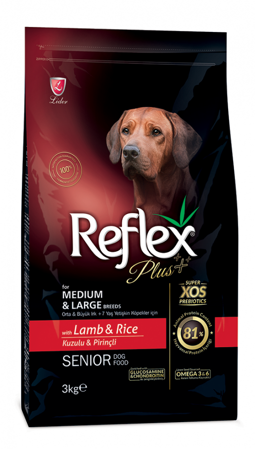 Reflex Plus 3 Kg Yaşlı Orta Büyük Irk Yetişkin Köpek Maması