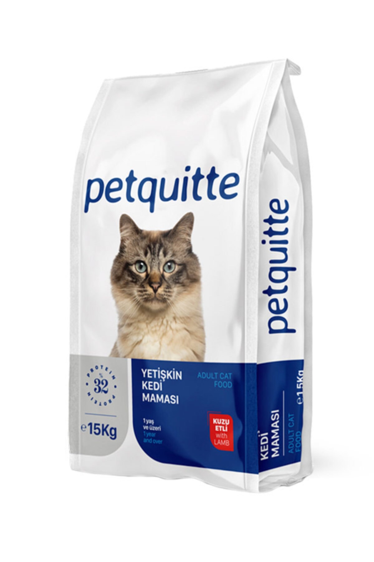 Petquitte 1 Kg Kuzu Etli Kedi Maması