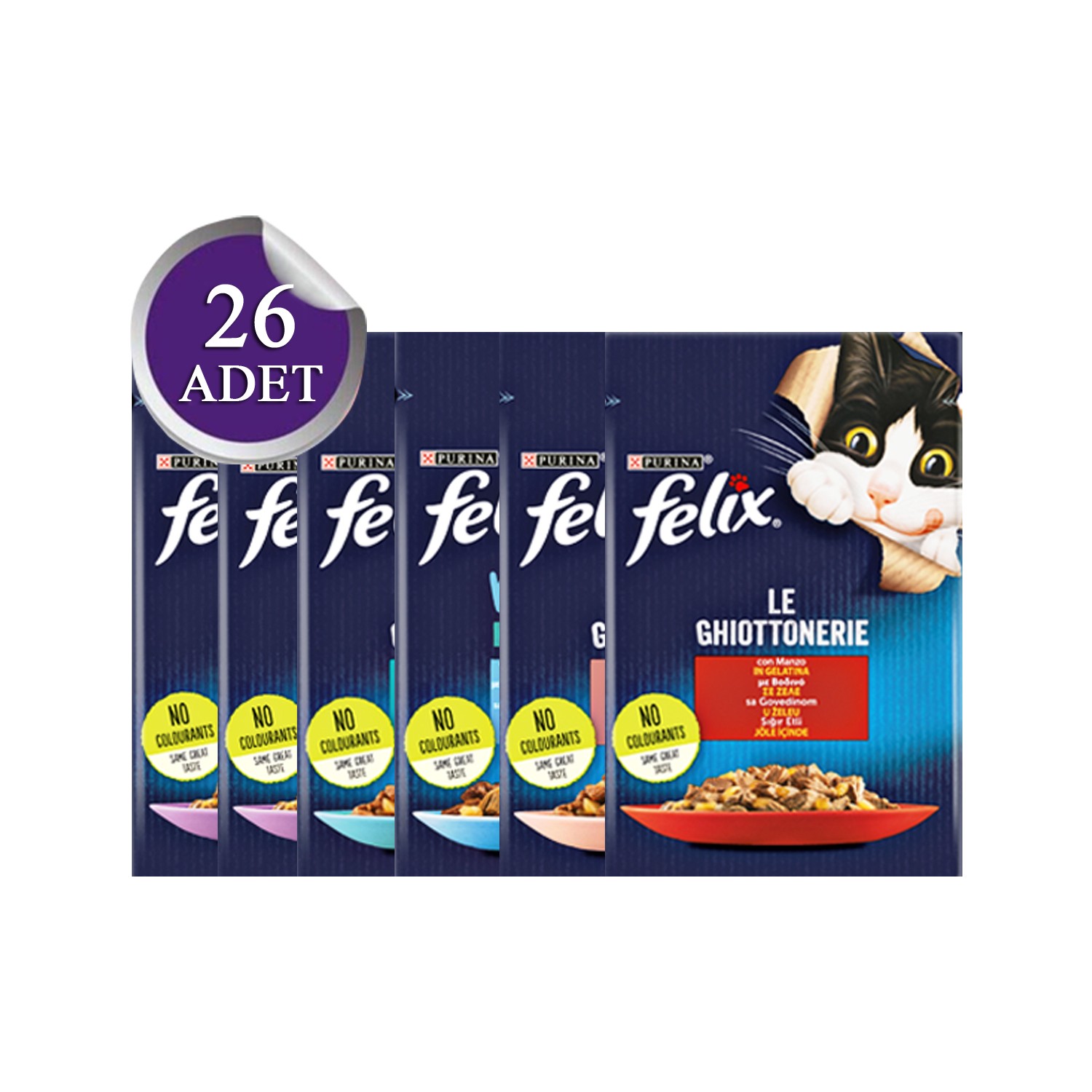 Felix Pouch Kedi Konserve Çeşitleri 26 x 85 gr