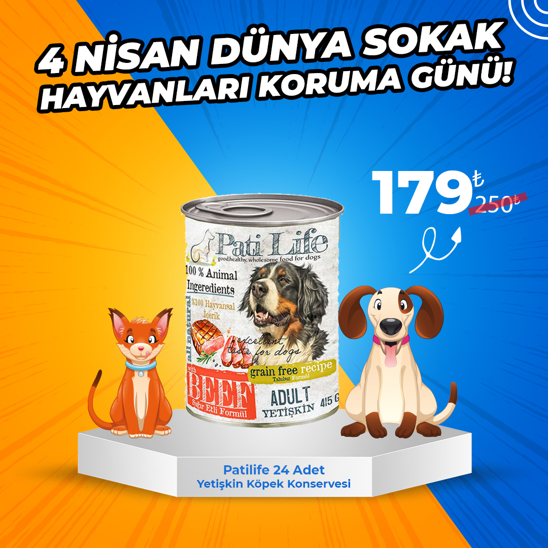 Patilife Köpek Konservesi x 24 Adet