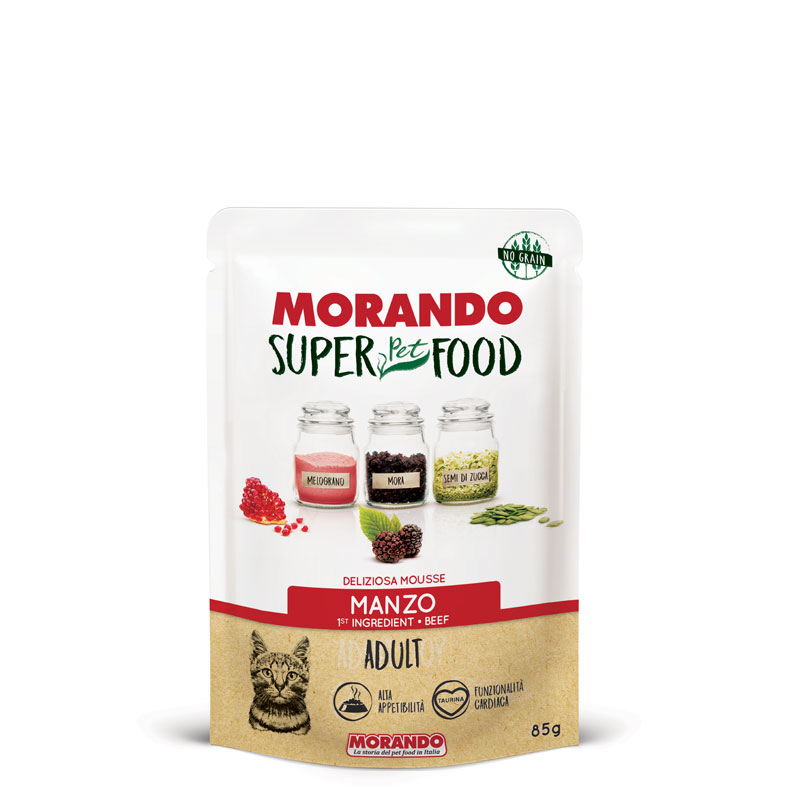 MORANDO SUPER PET FOOD KEDİ BİFTEKLİ POUNCH 85 GR