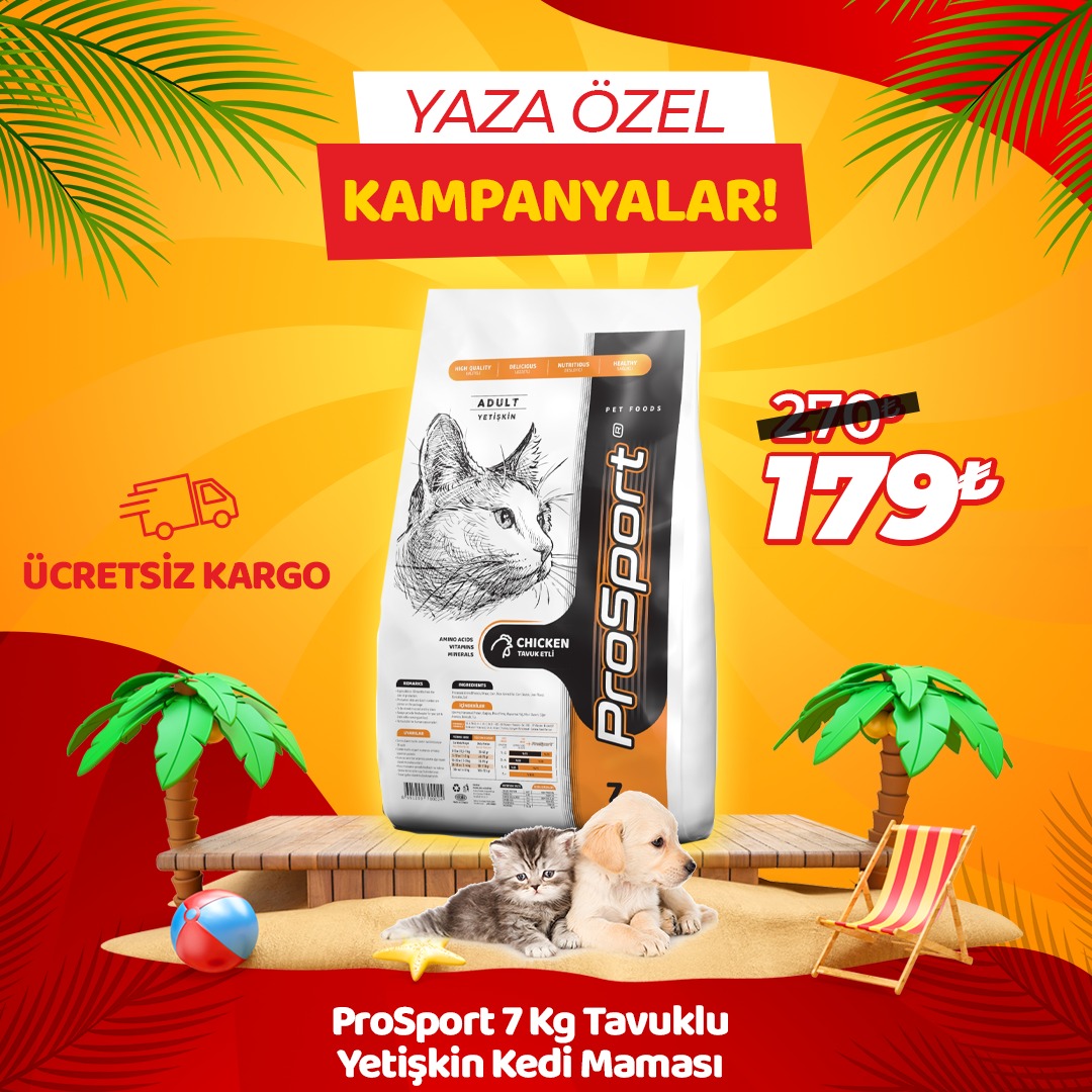 ProSport Tavuklu Yetişkin Kedi Maması 7 Kg