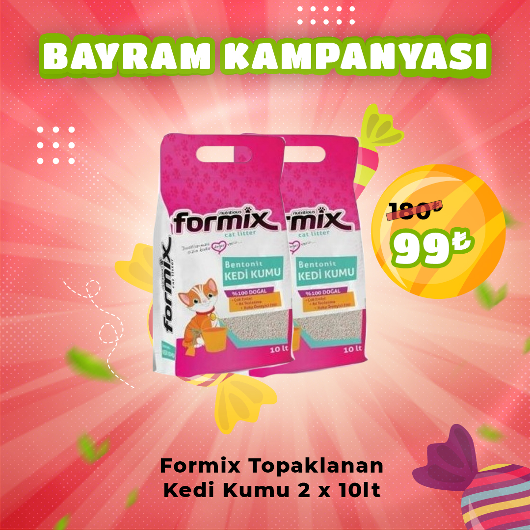 Formix Topaklanan Kedi Kumu 2 x 10lt