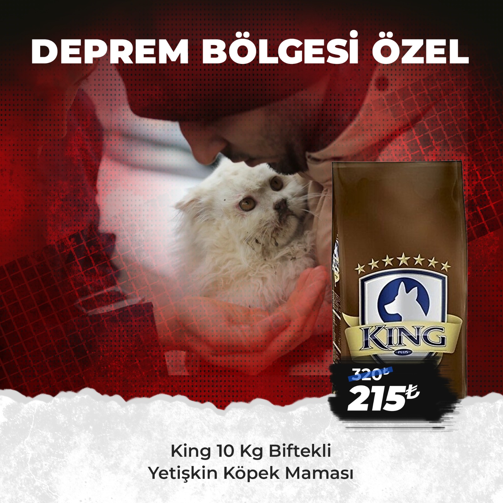 King 10 Kg Biftekli Yetişkin Köpek Maması