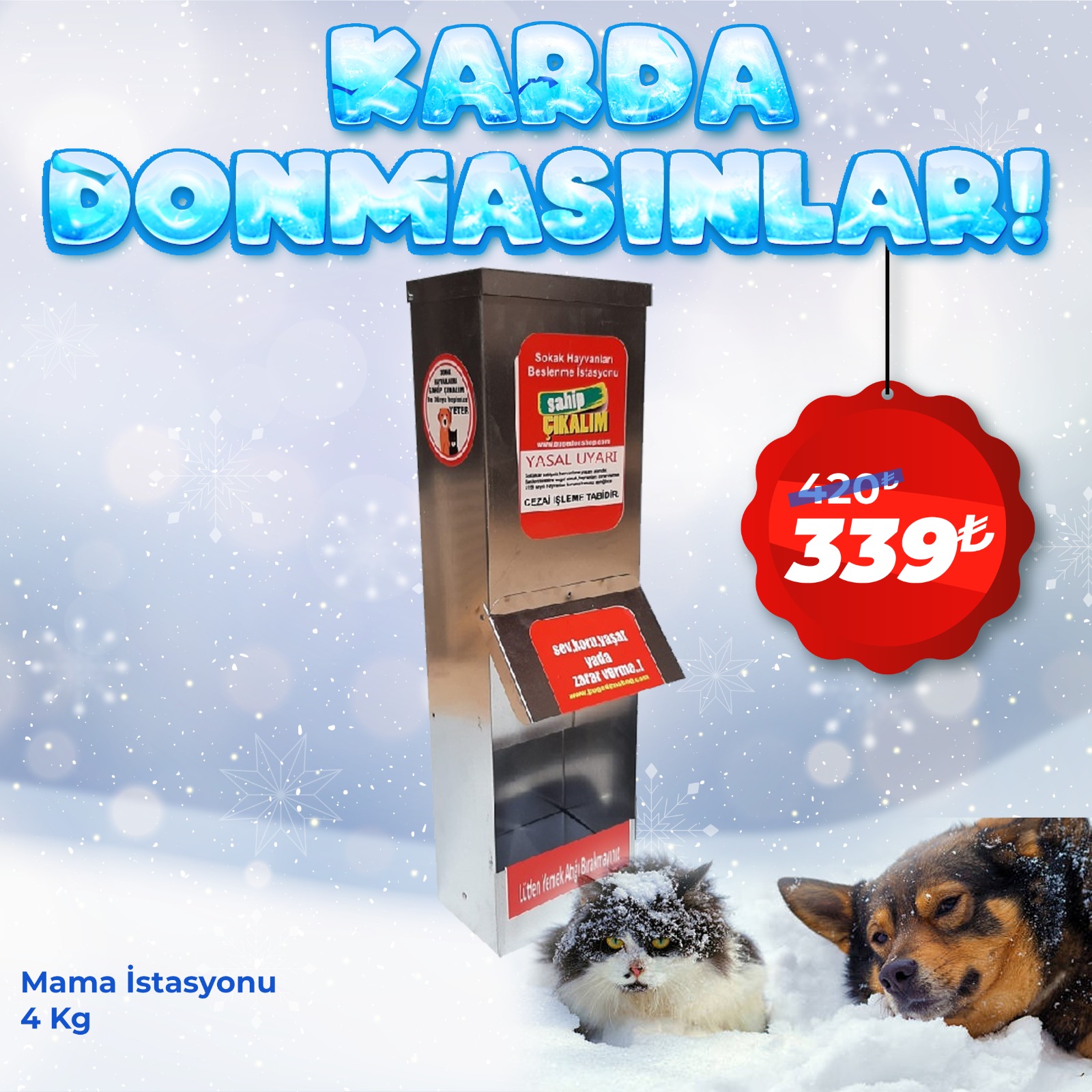 4 Kg Kedi Mama İstasyonu