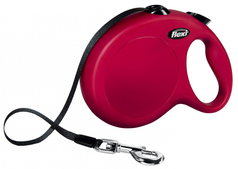 Flexi Yeni Klasik, Şerit Uzatma, L 5M Kırmızı