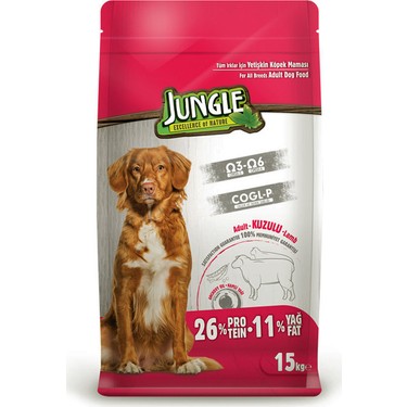 Jungle 15 Kg Kuzu Etli Yetişkin Köpek Maması