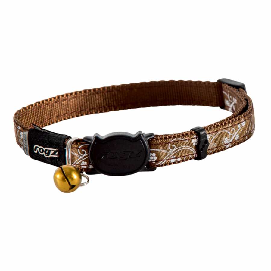 Rogz Kedi Boyun Tasması Kuş Desenli Bronz Small 11 mm 20-31 cm