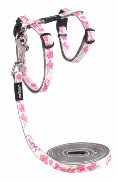 Rogz Yavru Kedi Göğüs Tasması Seti Fosforlu Yeşil Xsmall 8 mm 19,8-30 cm