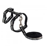Rogz Kedi Göğüs Tasması Seti Kedi Desenli Siyah Small 11 mm 25,5-31 cm
