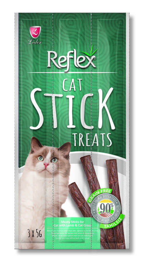 REFLEX STICK TREATS CAT KUZU ETLİ ÖDÜL ÇUBUK 15 GR