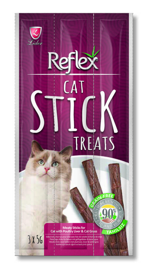 REFLEX STICK TREATS CAT CİĞERLİ ÖDÜL ÇUBUK 15 GR