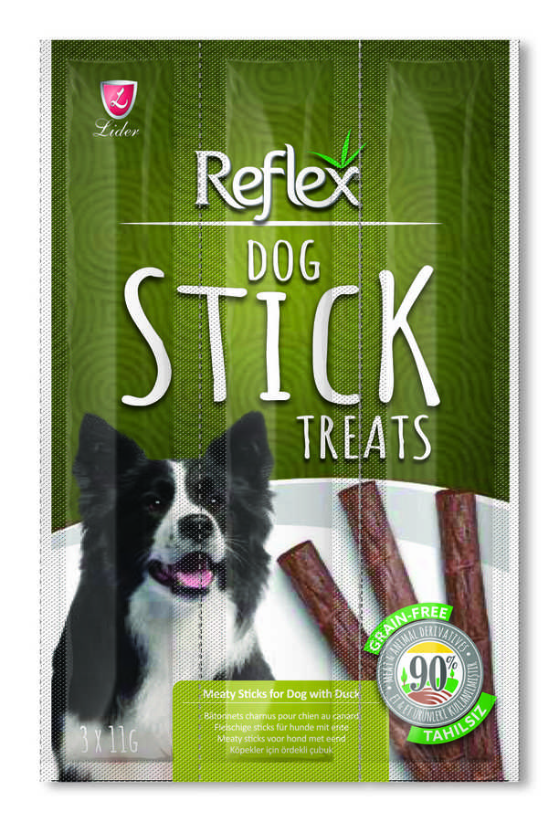 REFLEX STICK TREATS DOG ÖRDEKLİ ÖDÜL ÇUBUK 33 GR