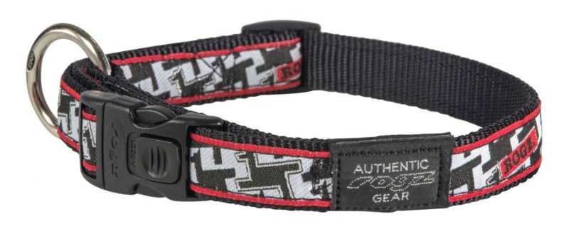 Rogz Köpek Boyun Tasması Beyaz-Siyah Köpekler Large 20 mm 34-56 cm