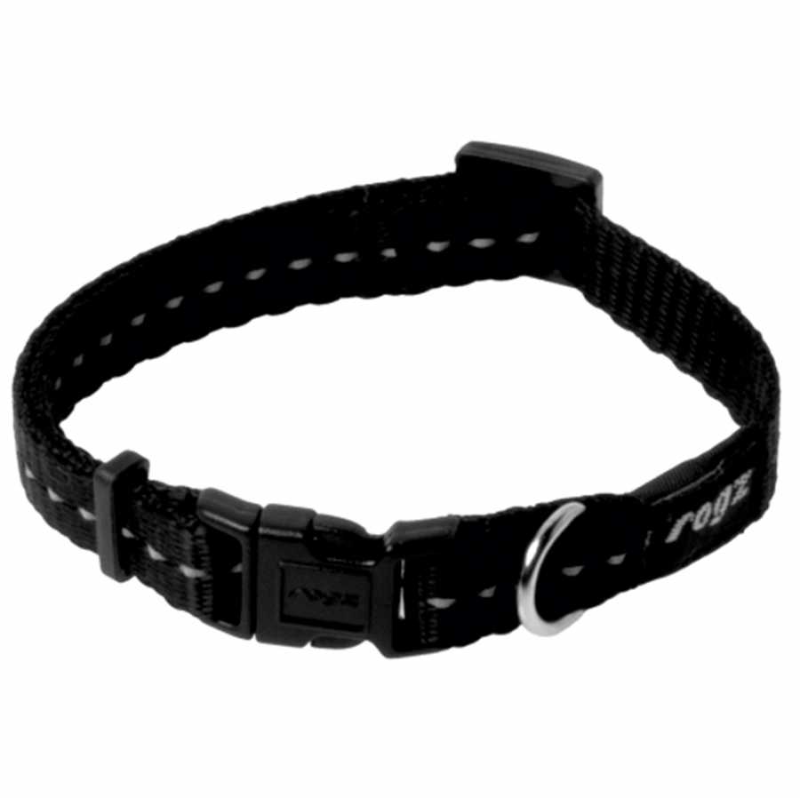 Rogz Köpek Boyun Tasması Siyah Xlarge 25 mm 43-70 cm