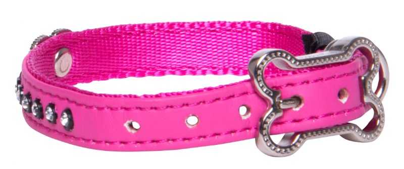 Rogz Köpek Boyun Tasması Taşlı Pembe Xsmall 11 mm 17-23 cm