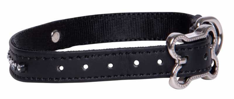 Rogz Köpek Boyun Tasması Taşlı Siyah Small 13 mm 22-29 cm