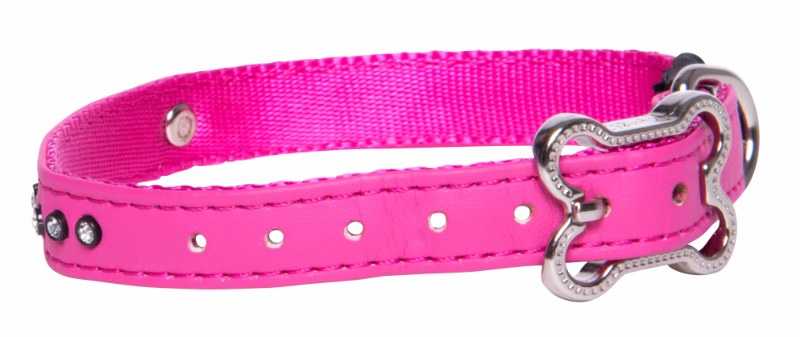 Rogz Köpek Boyun Tasması Taşlı Pembe Small 13 mm 22-29 cm