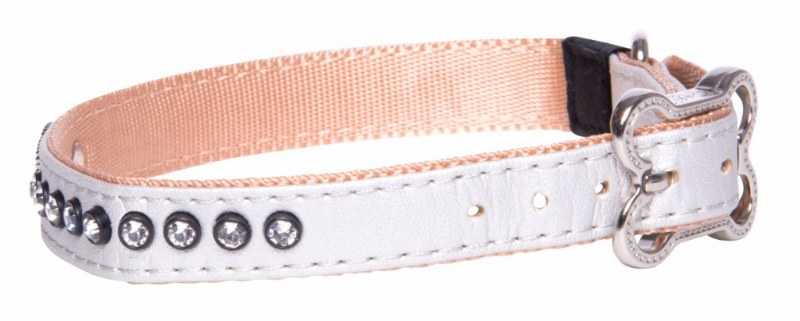 Rogz Köpek Boyun Tasması Taşlı Gri Medium 16 mm 28-36 cm