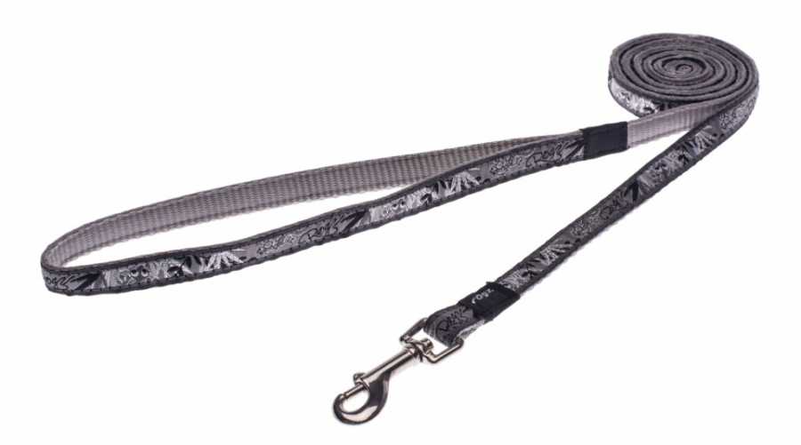 Rogz Köpek Uzatma Kertenkele Desenli Gümüş Small 11 mm 180 cm