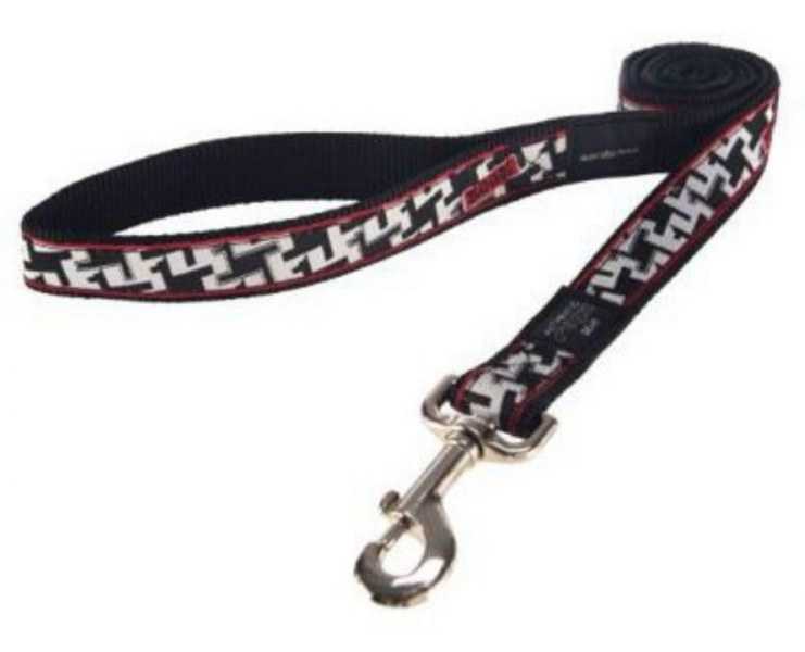 Rogz Köpek Uzatma Beyaz-Siyah Köpekler Xlarge 25 mm 120 cm