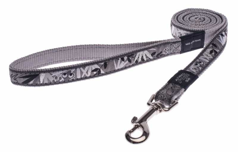 Rogz Köpek Uzatma Kertenkele Desenli Gümüş Large 20 mm 140 cm