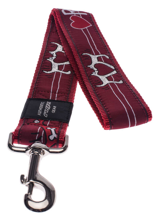 Rogz Köpek Uzatma Rogz Desenli Kırmızı Xlarge 25 mm 120 cm