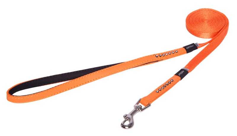 Rogz Köpek Uzatma Taşlı Turuncu Xsmall 11 mm 180 cm