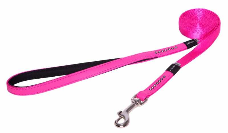 Rogz Köpek Uzatma Taşlı Pembe Small 13 mm 180 cm