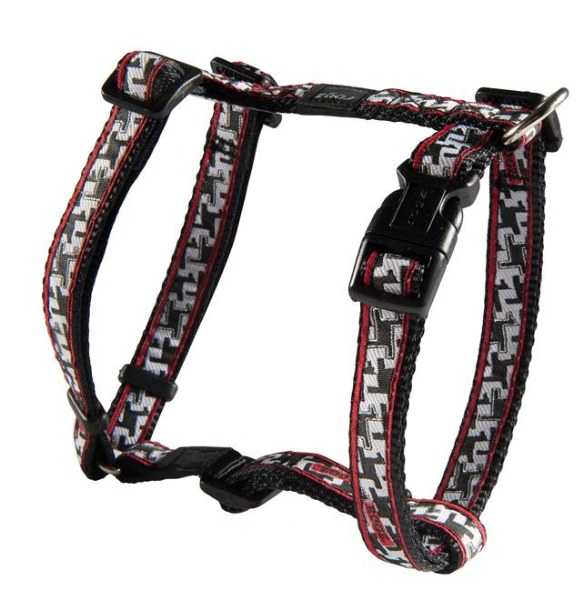 Rogz Köpek Göğüs Tasması Beyaz-Siyah Köpekler Small 11 mm 23-37 cm