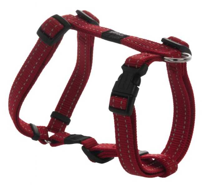 Rogz Köpek Göğüs Tasması Kırmızı Medium 16 mm 32-52 cm
