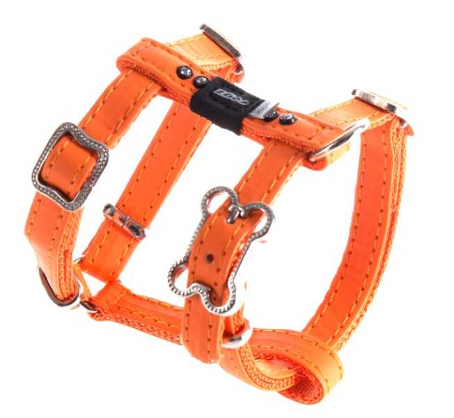 Rogz Köpek Göğüs Tasması Taşlı Turuncu Xsmall 11 mm 22-34 cm