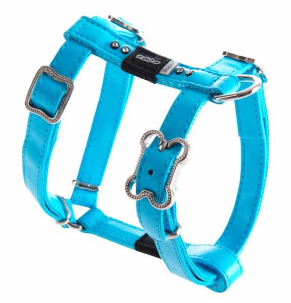 Rogz Köpek Göğüs Tasması Taşlı Mavi Small 13 mm 28-47 cm