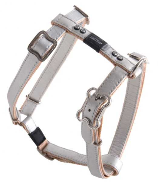 Rogz Köpek Göğüs Tasması Taşlı Gri Medium 16 mm 40-70 cm