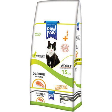 Paw Paw 1 Kg Somonlu Sterilised Kedi Maması