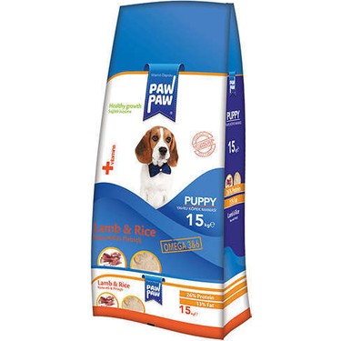 Paw Paw Kuzu Etli Ve Pirinçli Yavru Köpek Maması 15 Kg