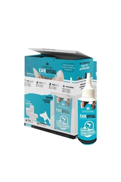 Zoo Vital Ear Vital Pamuk Hediyeli Kulak Temizleme Solüsyonu 150 ml