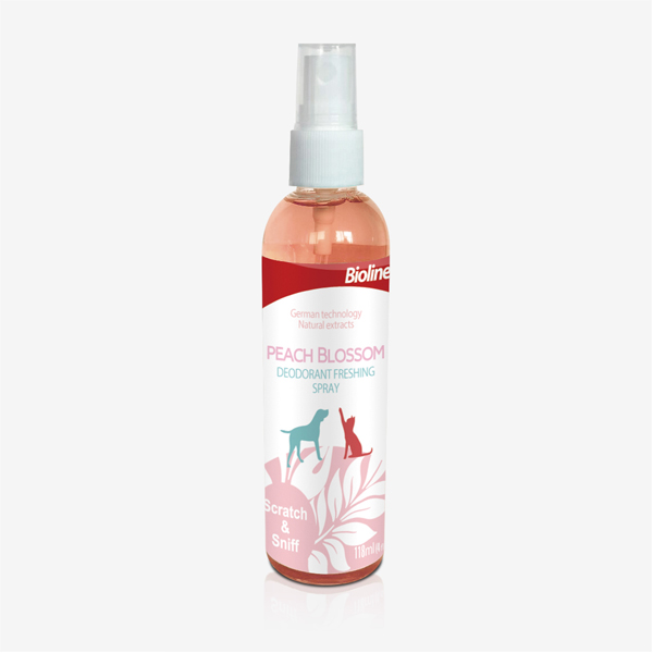 Bioline Şeftali Çiçeği Kokulu Kedi ve Köpek Parfümü 118 Ml