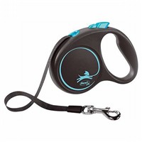 Flexi Black Design Otomatik Şerit Köpek Gezdirme Tasması Large 5 Mt Mavi