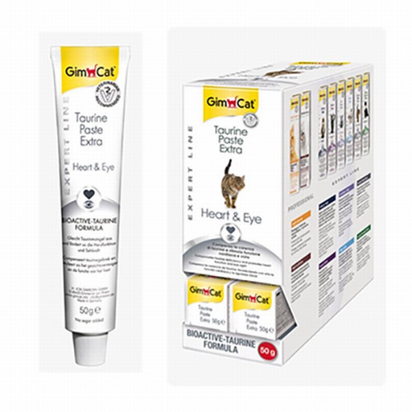 GimCat Taurine Paste Exstra Kalp ve Göz Sağlığı Destekleyici Taurinli Kedi Macunu 50 Gr