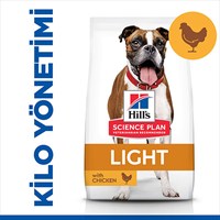Hillâ€™s SCIENCE PLAN Adult Light Medium Chicken Orta Irk Tavuklu Light KÃ¶pek MamasÄ± 2,5 Kg