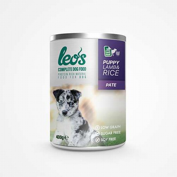 Leos Kuzu Etli ve Pirinçli Pate Yavru Köpek Konservesi 400 Gr
