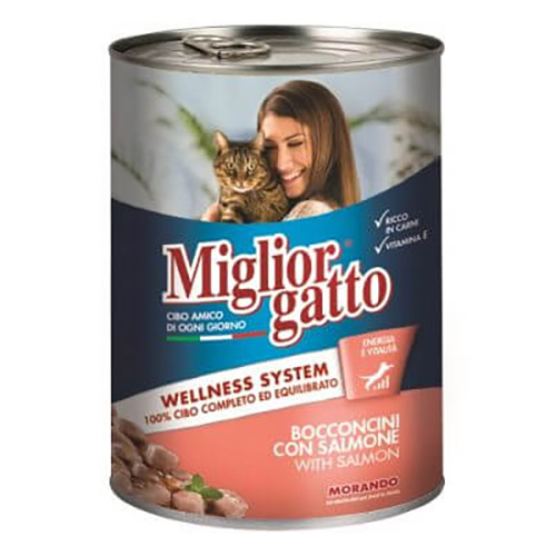 Miglior Gatto Somon Balıklı Yetişkin Kedi Konservesi 405 Gr