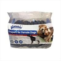 Pawise KÃ¶pek Alt BaÄŸlama Pedi Medium Siyah 12 Adet