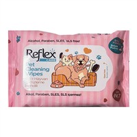 Reflex Kedi ve Köpekler İçin Çok Amaçlı Hijyenik Temizleme Mendili 50'li